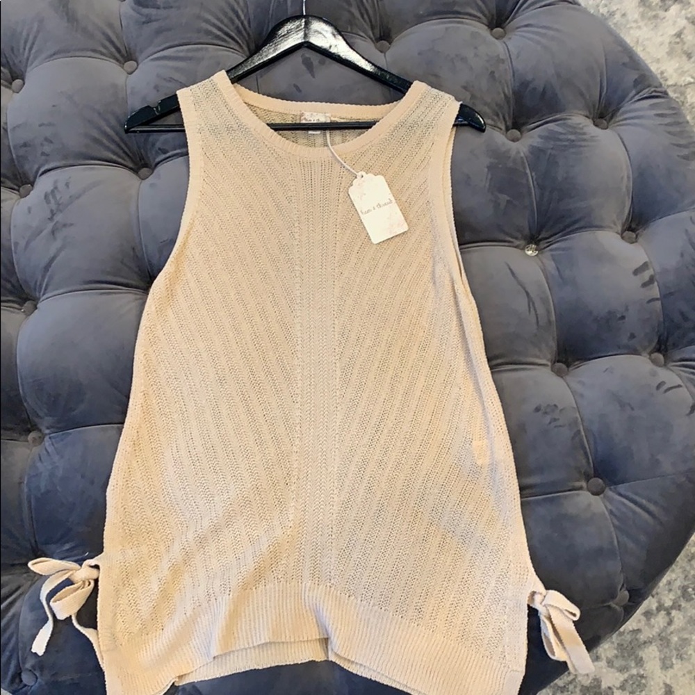 Loose knit tank